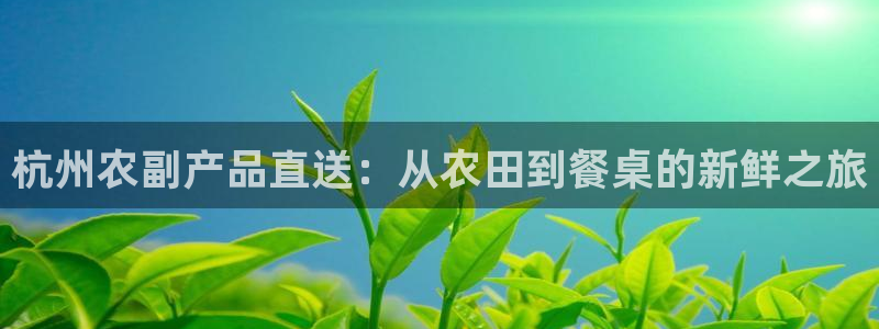 28圈注册网站：杭州农副产品直送：从