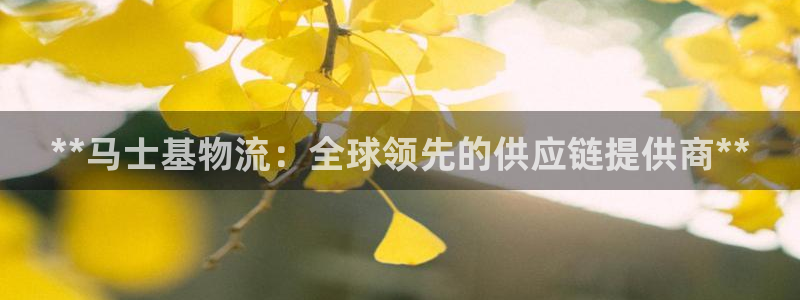 28圈加拿大官网：**马士基物流：全